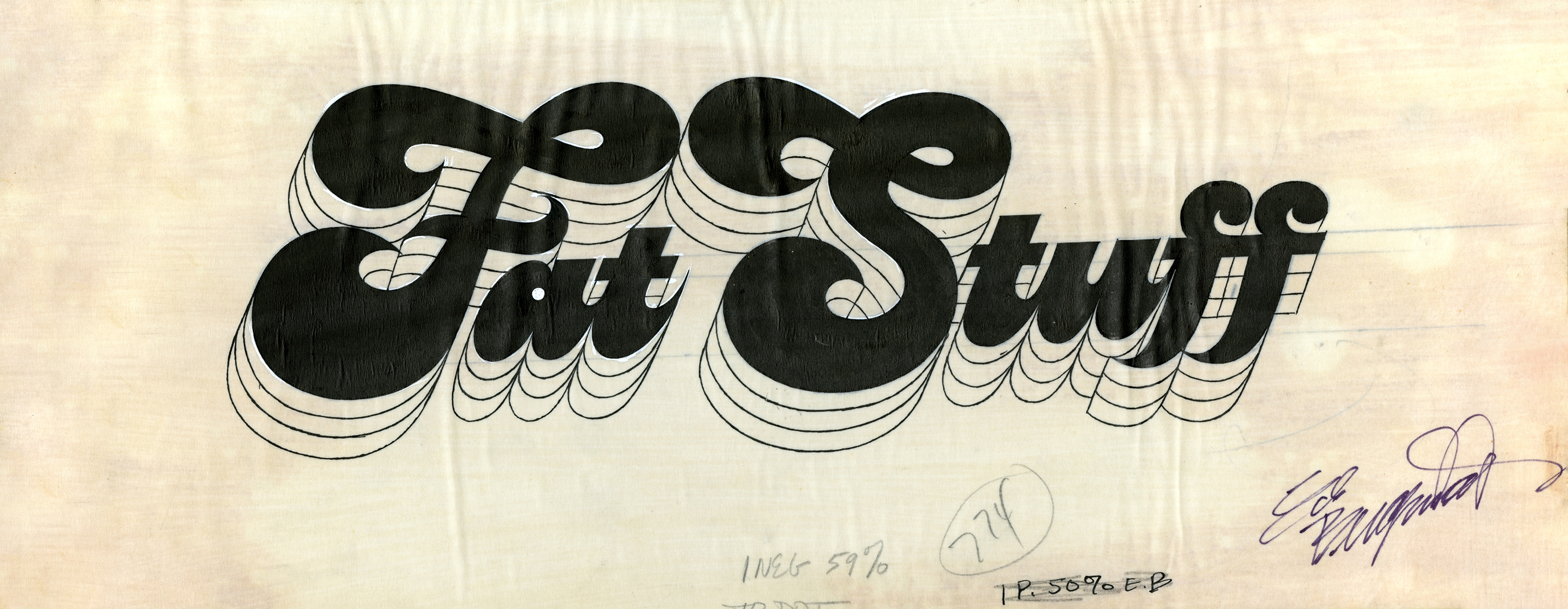 "fat stuff" written in Fat Stuff typeface